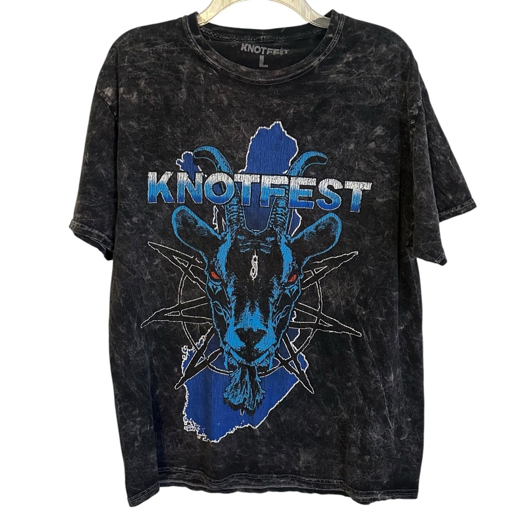 Slipknot Knotfest Finland Hoat Head Graphic Band Tee Shirt size large